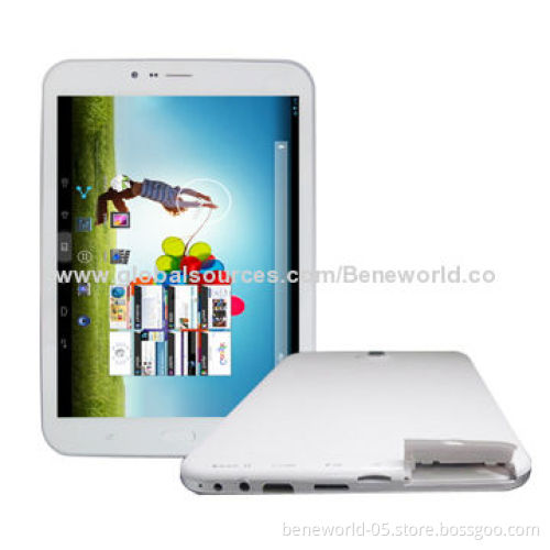 8-inch Samsung IPS 8-core Tablet PCs with 3G and GPS, 16GB NAND Flash